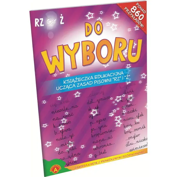 Książka - Książeczka edukacyjna ucząca pisowni z rz i ż