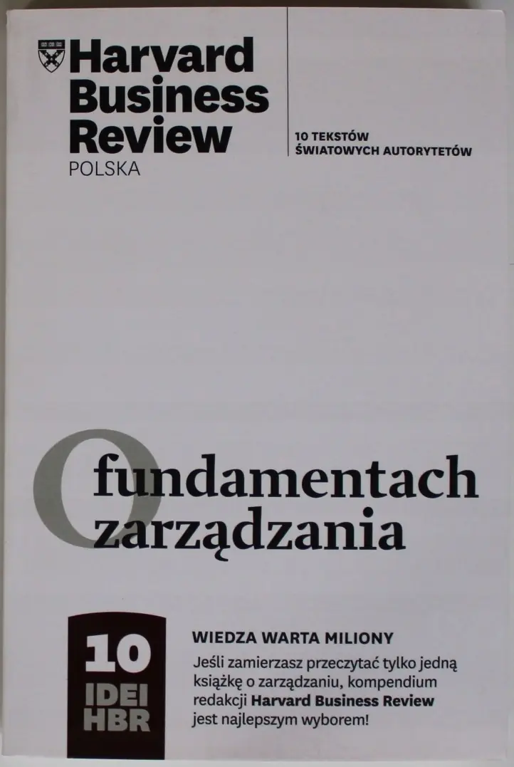 Książka - O fundamentach zarządzania