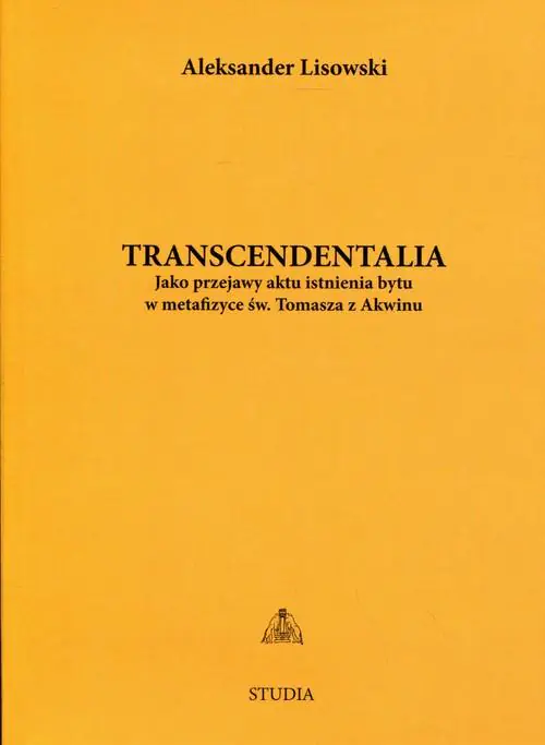 Książka - Transcendentalia - Aleksander Lisowski