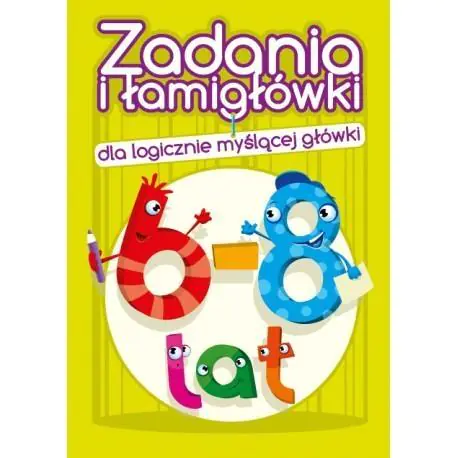 Książka - Zadania i łamigłówki 6 - 8 lat