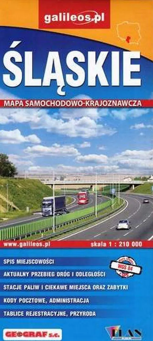 Książka - Śląskie. Mapa 1:210 000