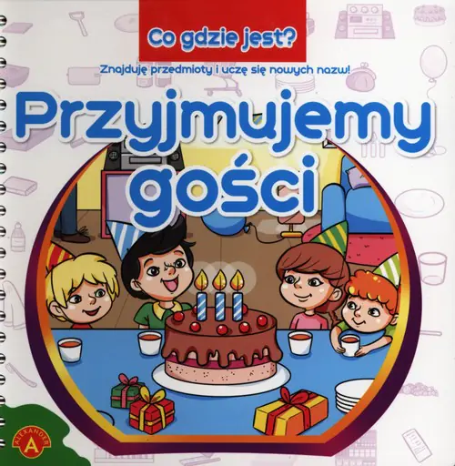 Książka - Książeczka 19x19 cm Co gdzie jest  Goście ALEXANDER 221/6 ALX