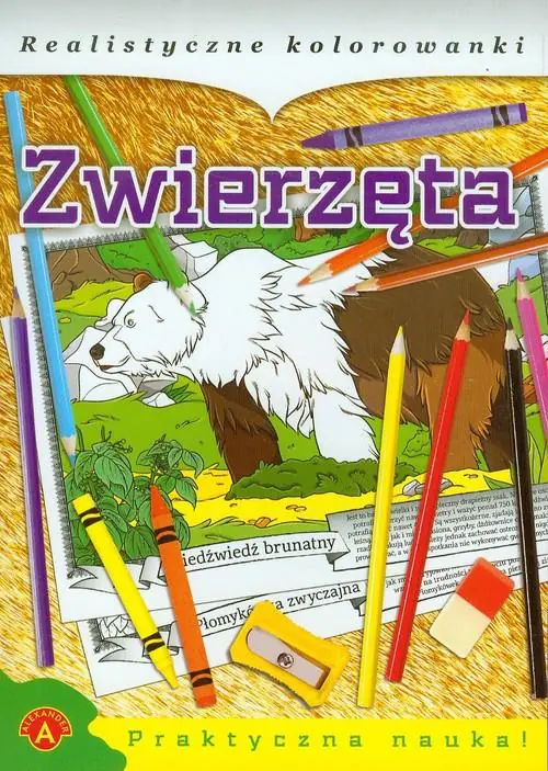 Książka - Realistyczne kolorowanki. Zwierzęta