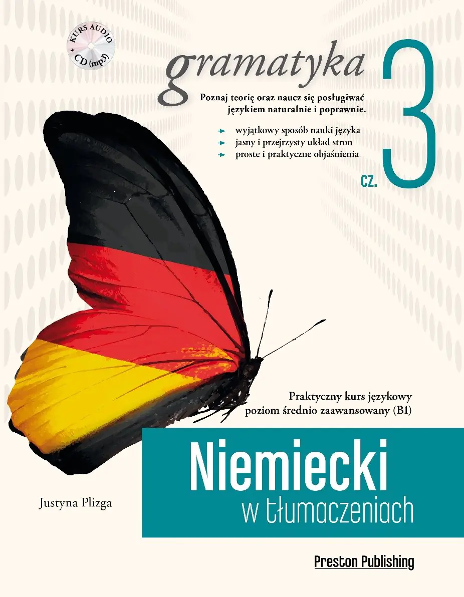 Książka - Niemiecki w tłumaczeniach. Gramatyka. Tom 3. Poziom B1 + CD