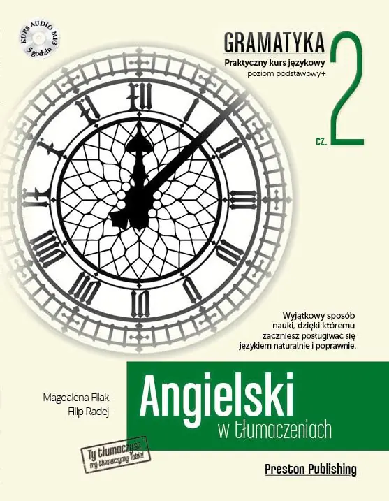 Książka - Angielski w tłumaczeniach. Gramatyka. Poziom podstawowy. Część 2 + CD
