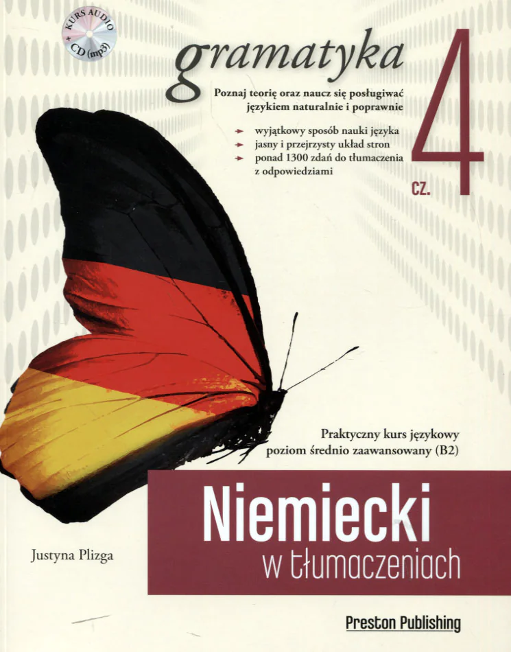 Książka - Niemiecki w tłumaczeniach. Gramatyka. Część 4. Poziom B2 + CD