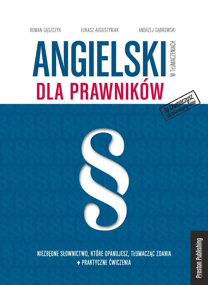Książka - Angielski w tłumaczeniach dla prawników