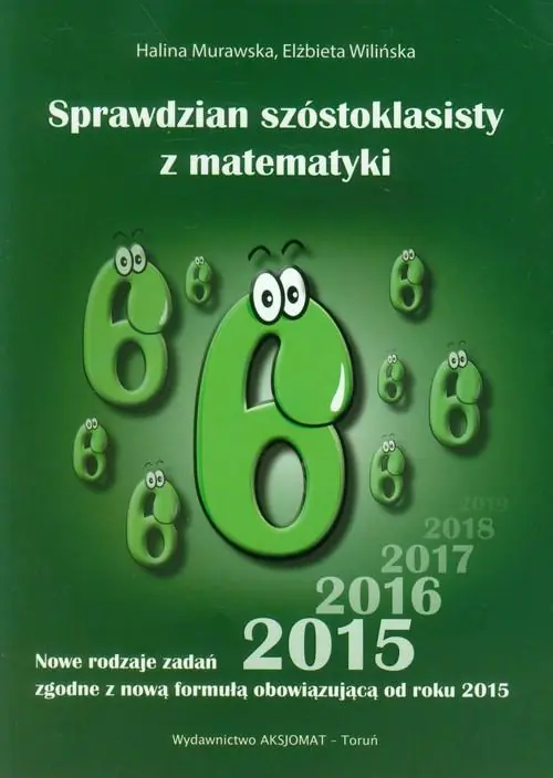 Książka - Sprawdzian szóstoklasisty z matematyki 2015