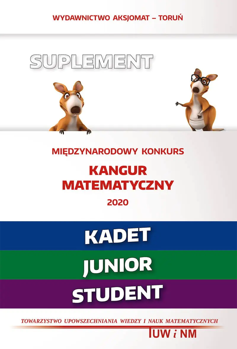 Książka - Matematyka z wesołym kangurem. Suplement 2020. Kadet. Junior. Student