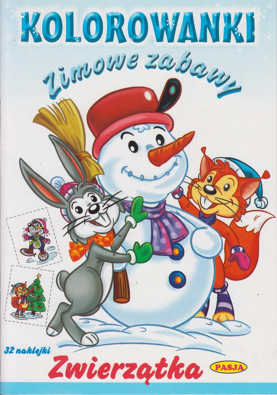 Książka - Zimowe zabawy. Zwierzątka