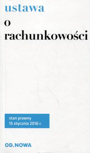Książka - Ustawa o rachunkowości 02/2016