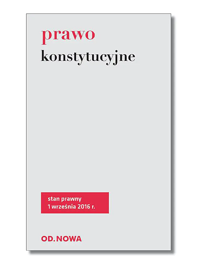 Książka - Prawo konstytucyjne