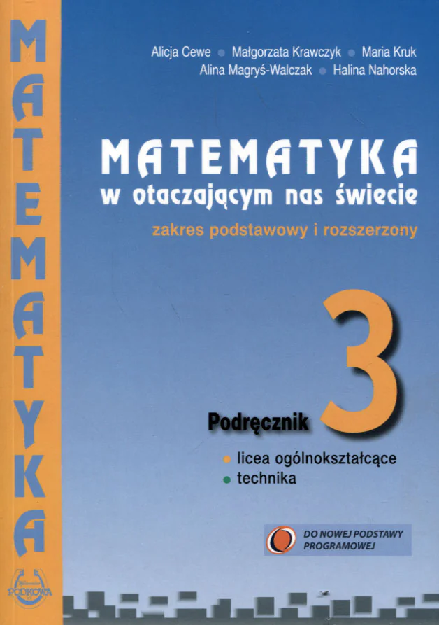 Książka - Matematyka w otaczającym nas świecie. Klasa 3. Podręcznik. Zakres podstawowy i rozszerzony