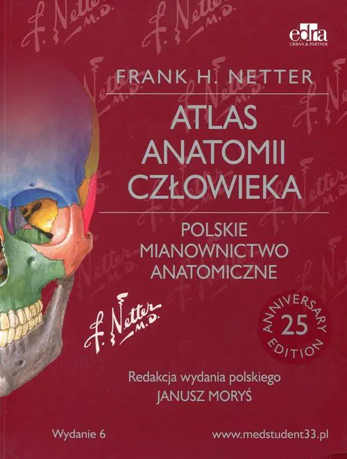 Książka - Atlas anatomii człowieka. Polskie mianownictwo anatomiczne