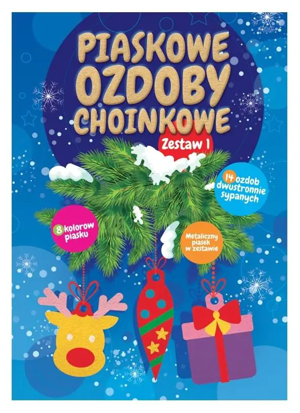 Książka - Piaskowe ozdoby choinkowe zestaw 1