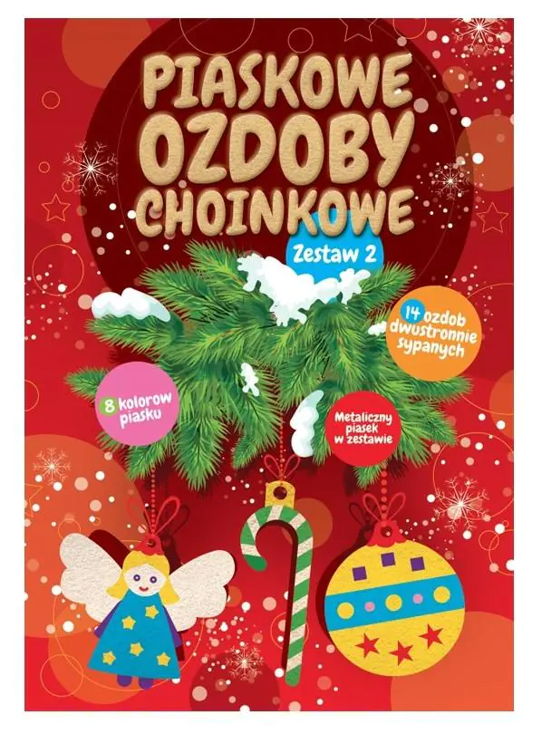 Książka - Piaskowe ozdoby choinkowe. Zestaw 2