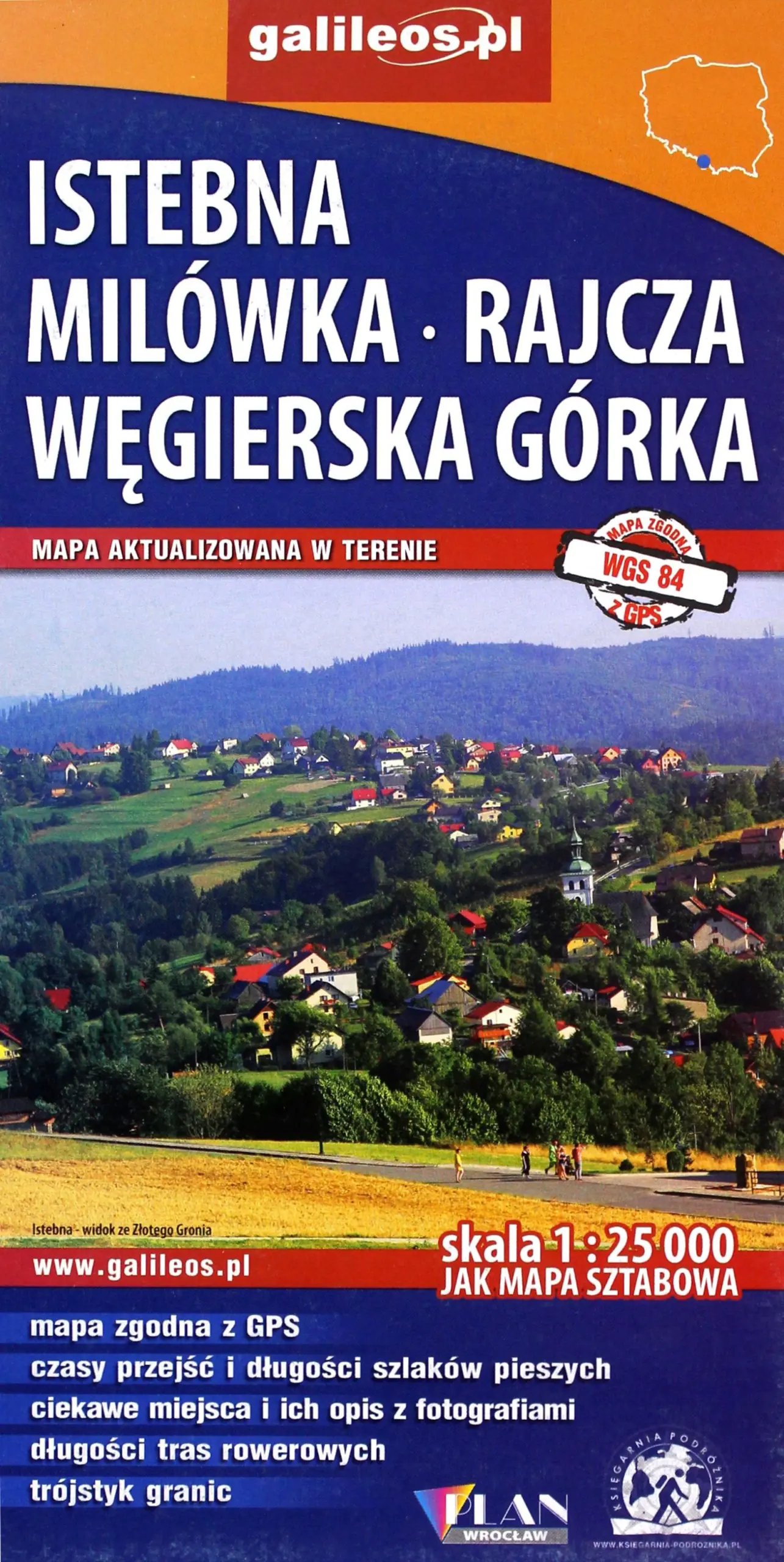 Książka - Istebna, Milówka, Rajcza, Węgierska Górka. Mapa 1:25 000