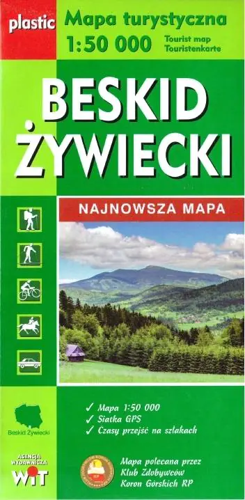 Książka - Mapa turystyczna Beskid Żywiecki 1:50 000