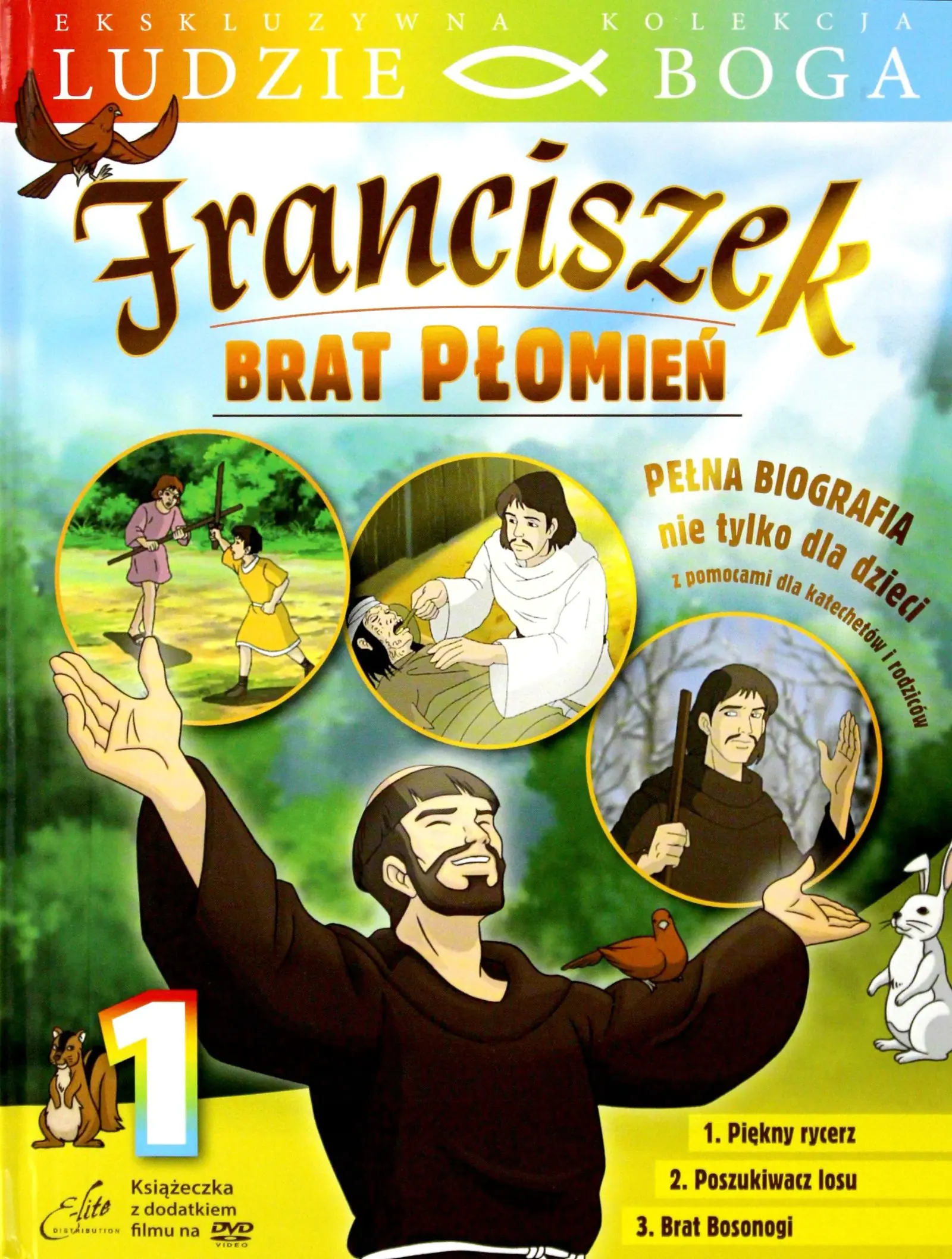 Książka - Święty Franciszek. Brat Płomień. Część 1. Ludzie Boga. Książka + DVD