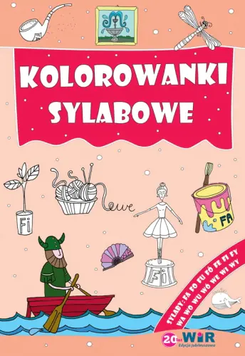 Książka - Kolorowanki sylabowe. Sylaby ze spółgłoskami F, W