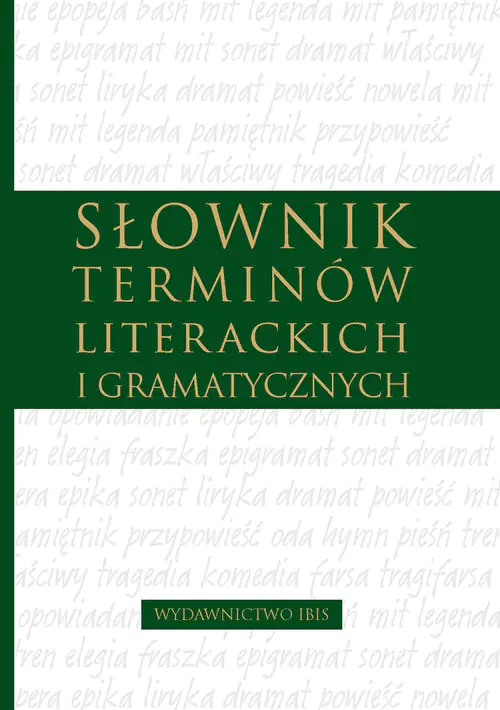 Książka - Słownik terminów literackich i gramatycznych