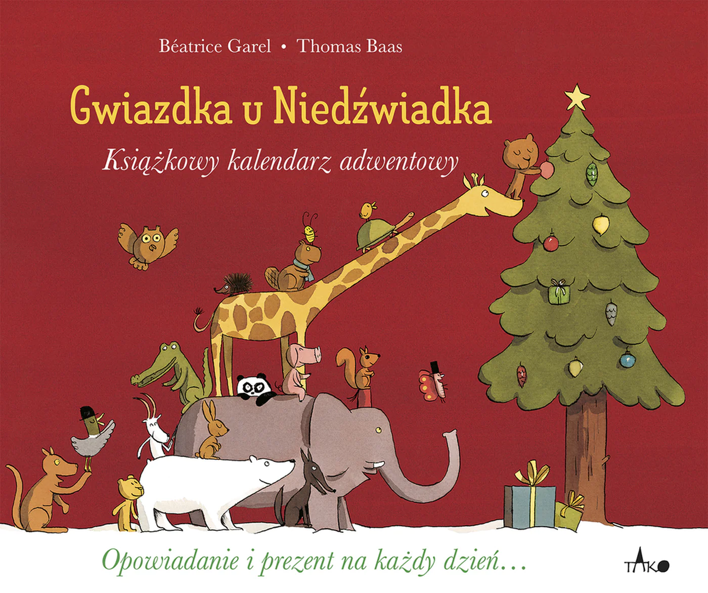 Książka - Gwiazdka u Niedźwiadka. Książkowy kalendarz adwentowy