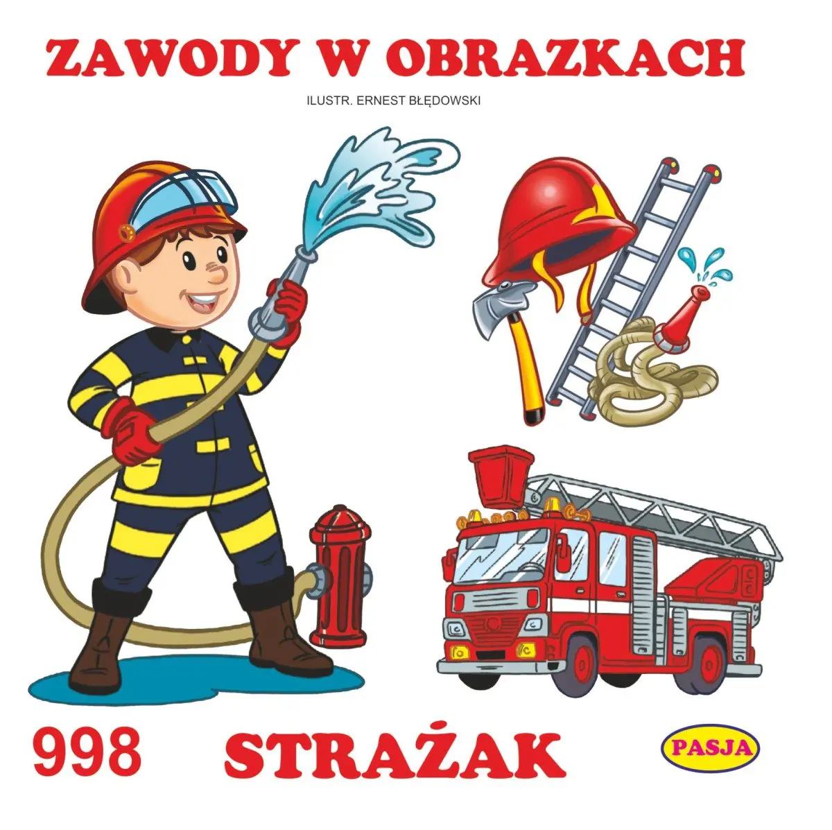 Książka - Zawody w obrazkach. Strażak