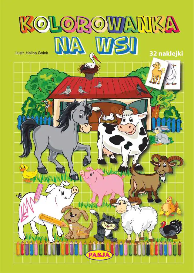 Książka - Kolorowanka. Na wsi