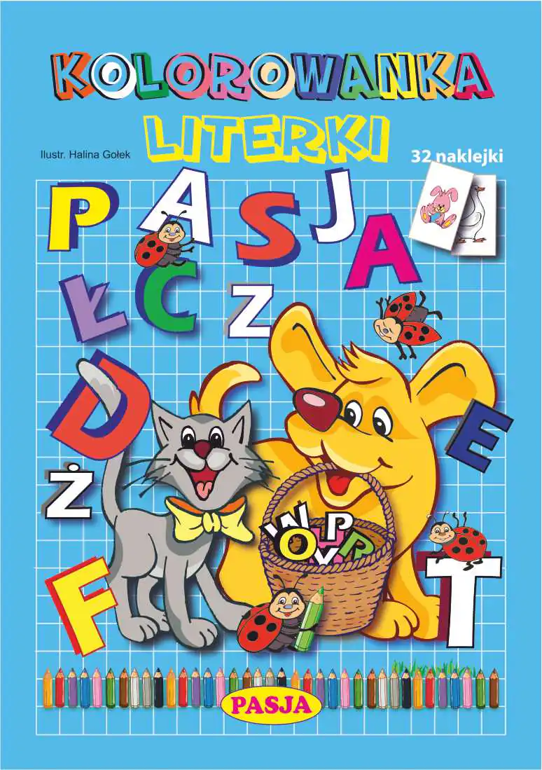 Książka - Kolorowanka. Literki