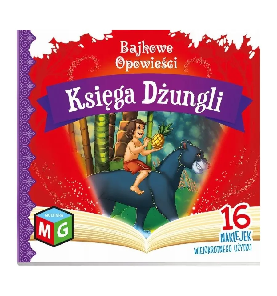 Książka - Bajkowe opowieści - Księga Dżungli