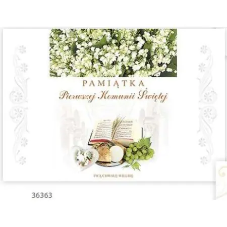 Książka - Książeczka A4 Pamiątka I Komunii Świetej