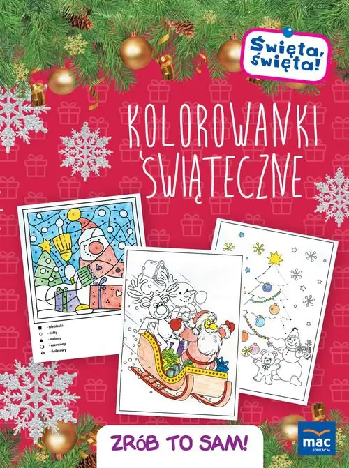 Książka - Zrób to sam. Kolorowanki świąteczne