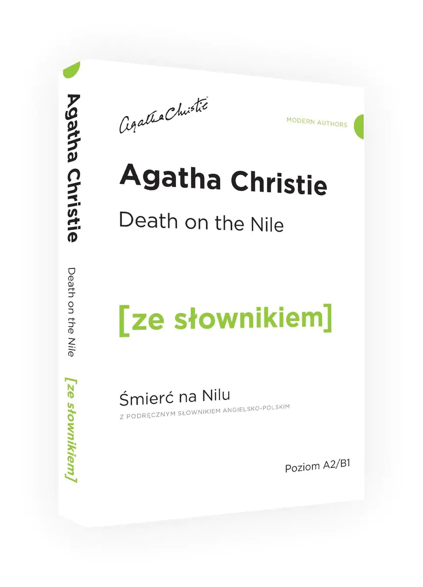 Książka - Death on the Nile z podręcznym słownikiem angielsko-polskim. Poziom A2/B1