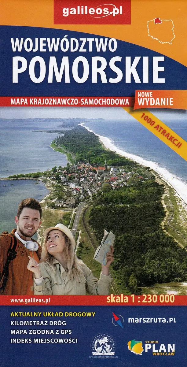 Książka - Województwo Pomorskie. Mapa krajoznawczo-samochodowa 1:230 000