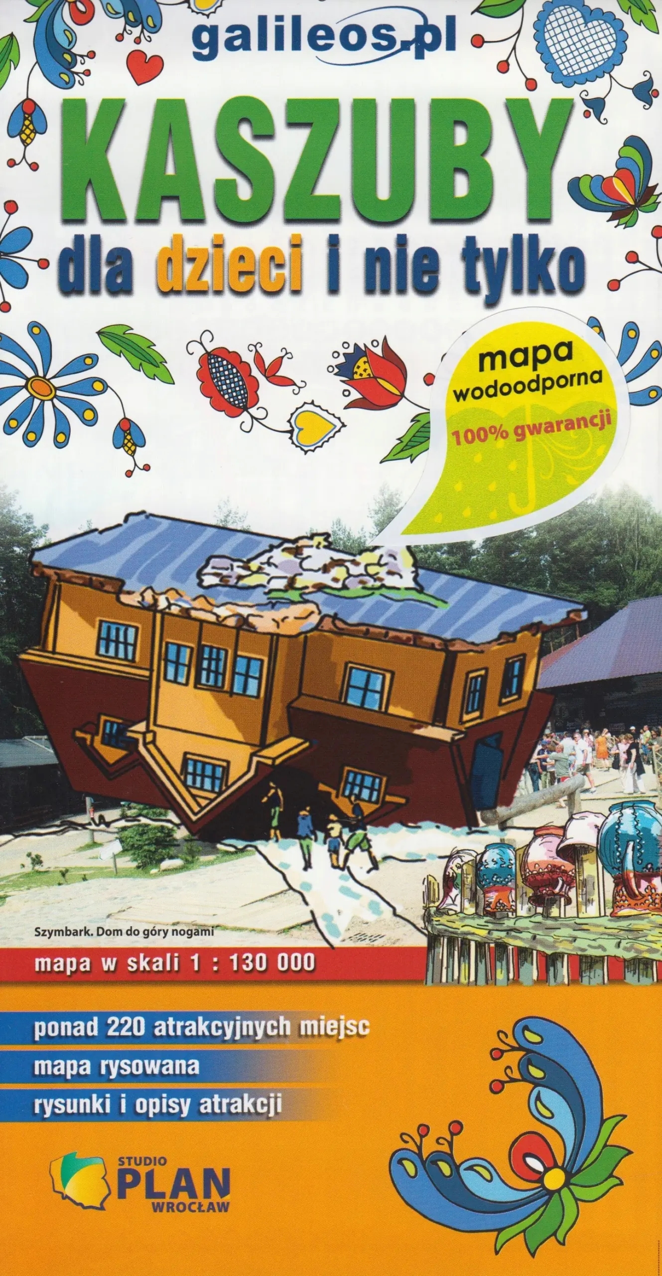 Książka - Kaszuby dla dzieci i nie tylko. Mapa turystyczna 1:130 000