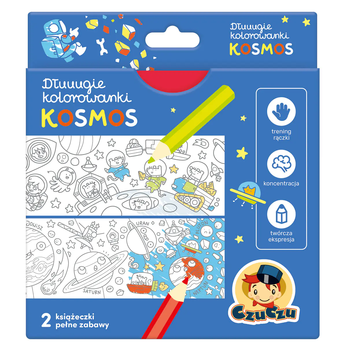 Książka - CzuCzu. Dłuuugie kolorowanki. Kosmos