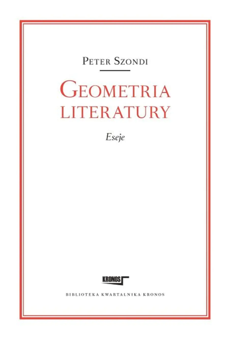 Książka - Geometria literatury. Eseje
