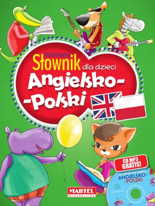 Książka - Ilustrowany słownik dla dzieci angielsko-polski + CD