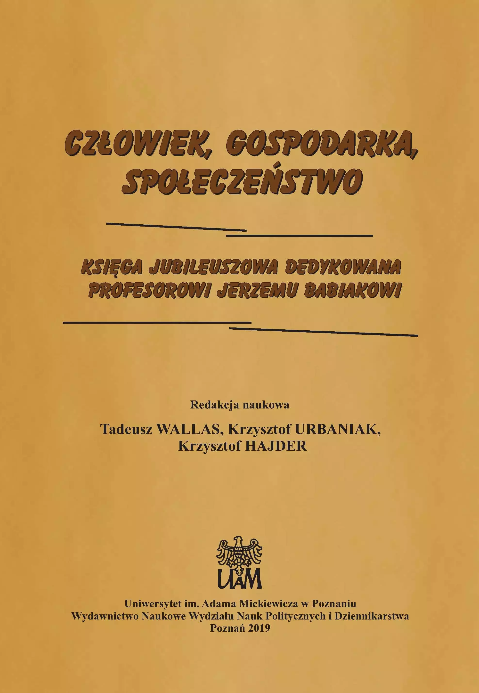Książka - Człowiek, gospodarka, społeczeństwo