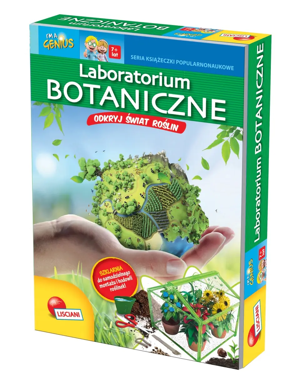 Książka - Lisciani, książeczka, Im a Genius, Laboratorium botaniczne
