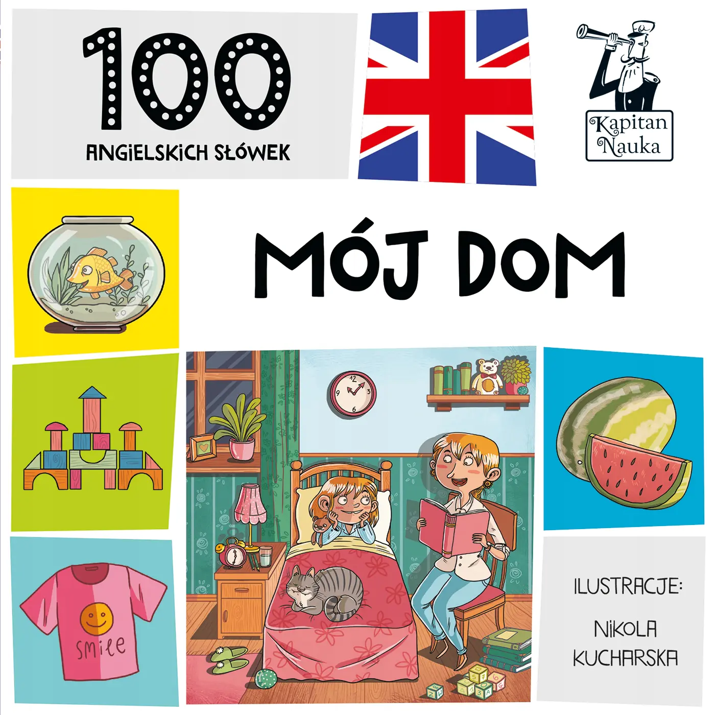 Książka - Kapitan Nauka. 100 angielskich słówek. Mój dom