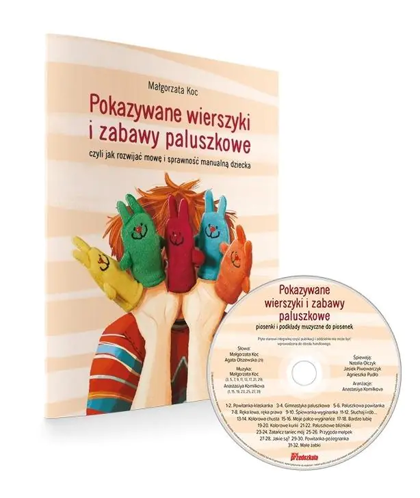 Książka - Pokazywane wierszyki i zabawy paluszkowe + CD