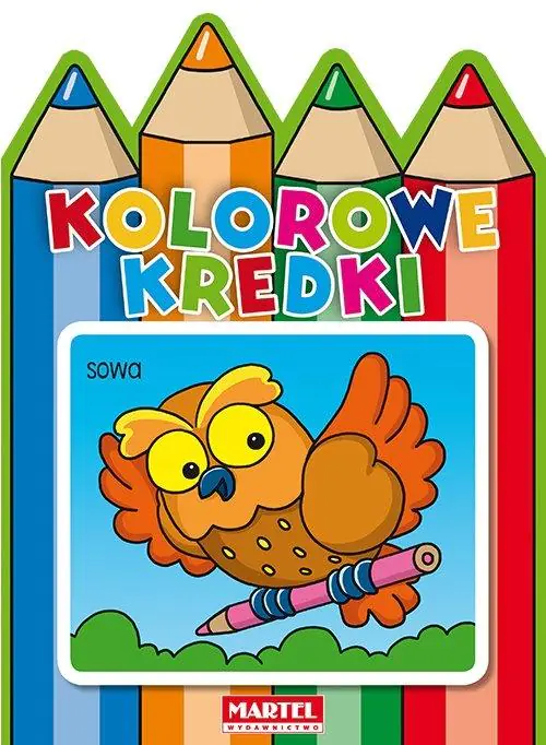 Książka - Kolorowe kredki. Sowa