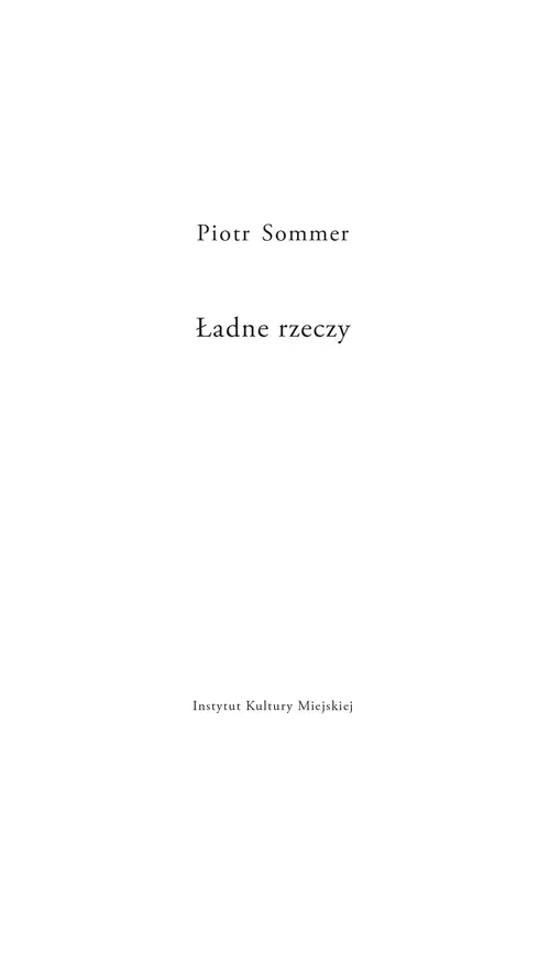 Książka - Ładne rzeczy