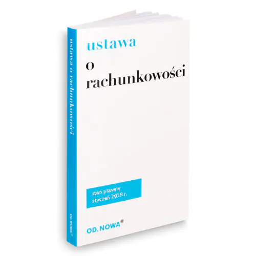 Książka - Ustawa o rachunkowości