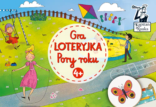 Książka - Kapitan Nauka, Loteryjka. Pory roku, gra edukacyjna