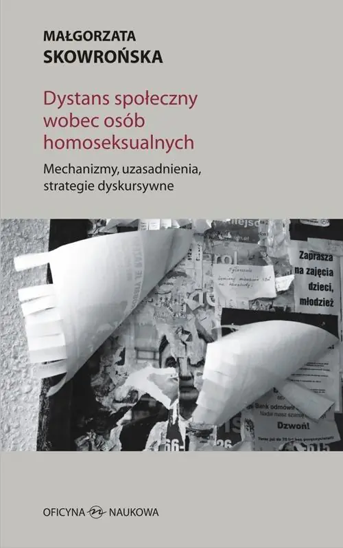 Książka - Dystans społeczny wobec osób homoseksualnych