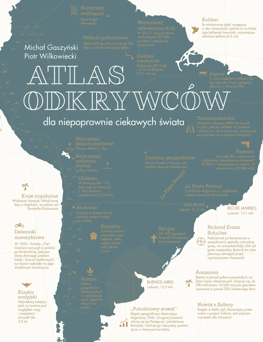 Książka - Atlas odkrywców dla niepoprawnie ciekawych świata