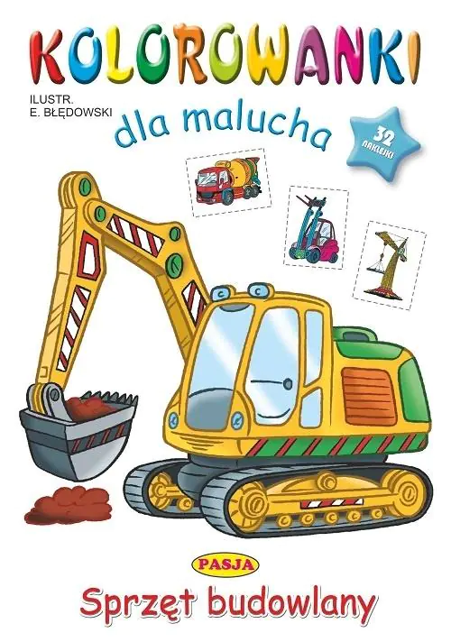 Książka - Sprzęt budowlany. Kolorowanki dla malucha