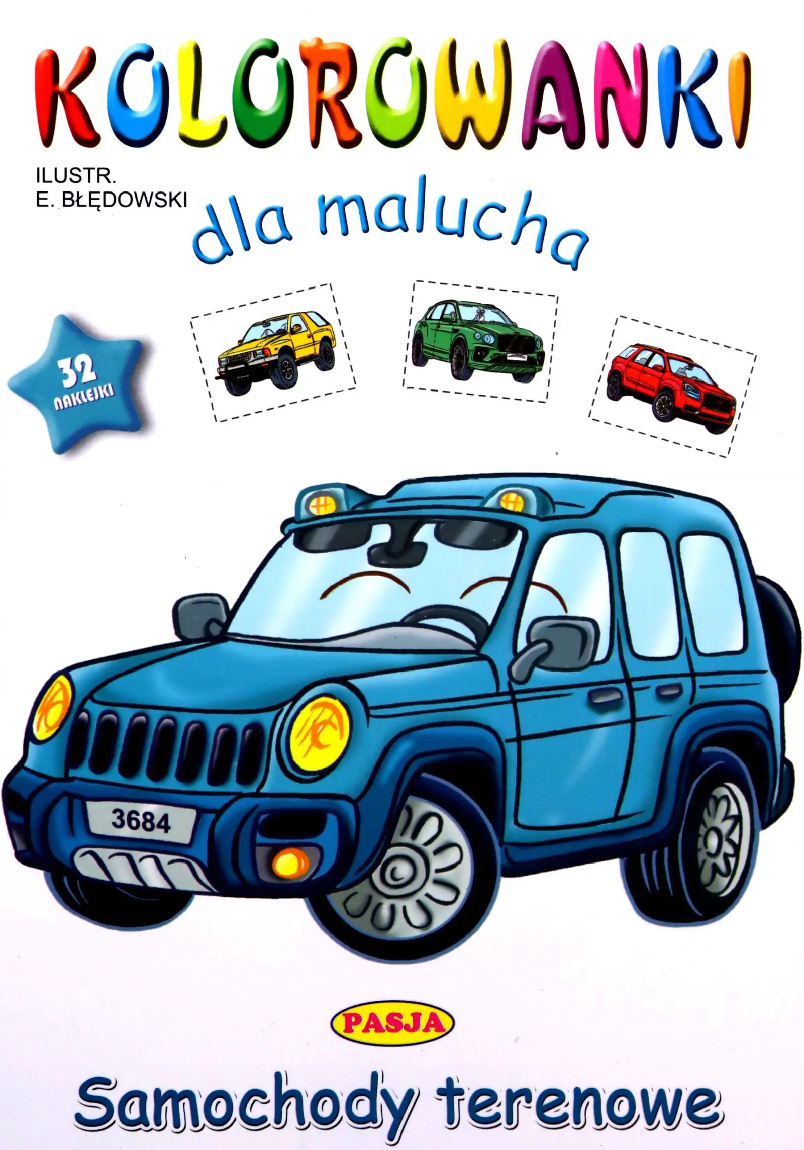 Książka - Kolorowanki dla malucha - Samochody terenowe